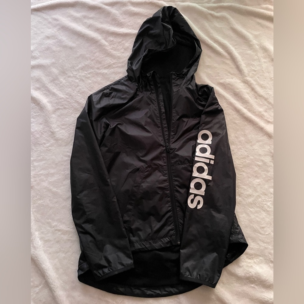 Black Adidas Wind Breaker